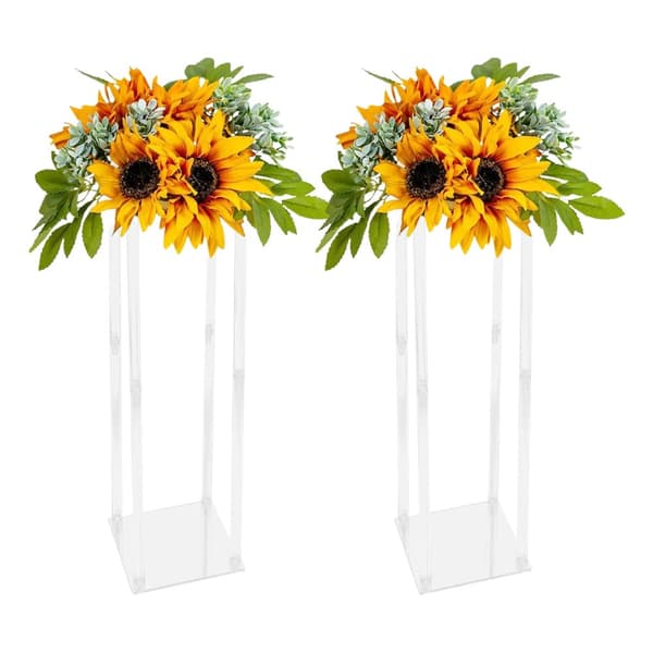 Klar Akrylblomställning, Maximal Belastningskapacitet 44,1 lbs, Elegant Design,Klar