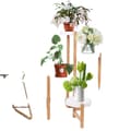 Miniatyrbild 1 av 2: 4-Tier Bambuplantställ, Miljövänlig, Kompakt Design,Guld