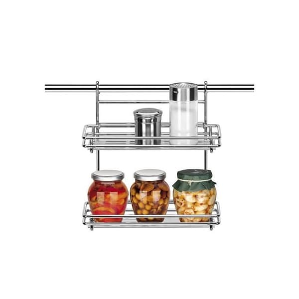 Doble Organizador De Cocina Monti Td900022 Plateado