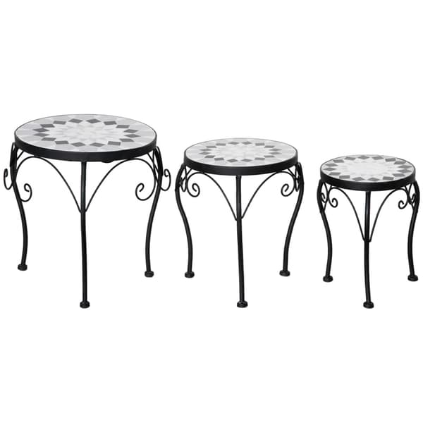 Plantehylde Sæt, Forskellige Størrelser, Retro Design, Robust Metalramme