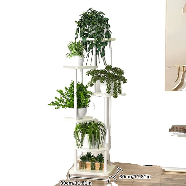 Plantebord, 6 niveauer, metal konstruktion,LSB-6lag- hvid