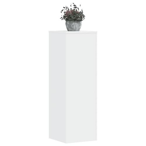 Växtställ 2 st vit 33x33x100 cm konstruerat trä