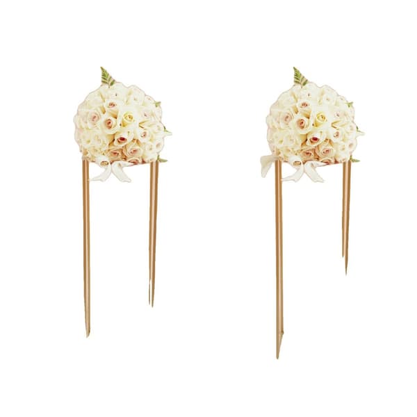 Guldmetallblomsterställ, Modern rektangulär design, Stark bärförmåga, Set om 10