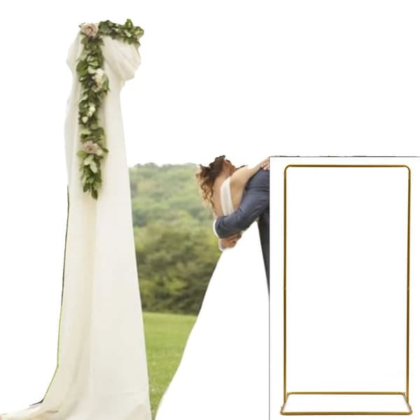 DIY Bryllupsblomsterstand, Holdbar Jernramme, Alsidig Størrelse,M