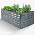 Miniatyrbillede 1 af 7: Højbed i metal 180 x 90 x 45 cm - antracit