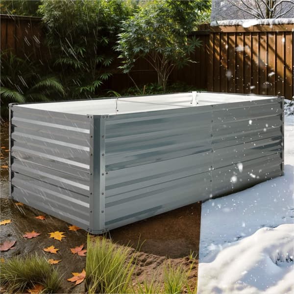 Højbed i metal 180 x 90 x 79 cm - antracit
