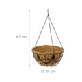 Miniatyrbild 4 av 4: Set med 3 hängande kokoskorgar - 10037891-0