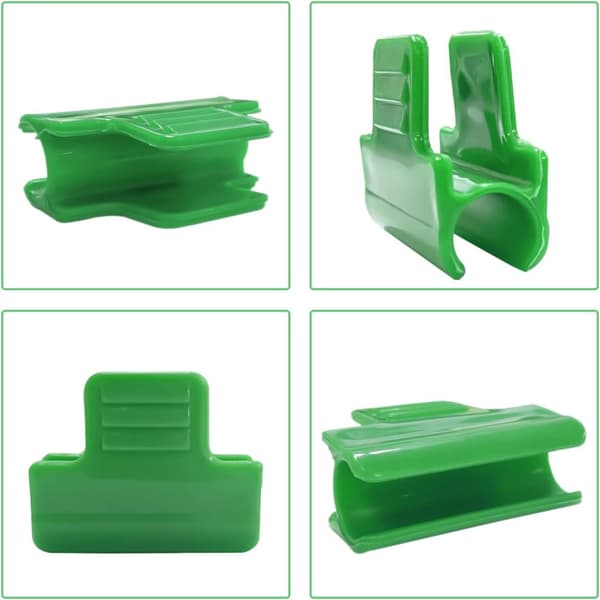 Lot de 40 clips pour serre de jardin,clips pour tube d'ombrage de jardin pour support saisonnier des plantes, filet à oiseaux, filet de jardin (11 mm)