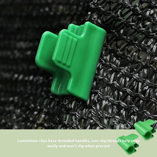Lot de 40 clips pour serre de jardin,clips pour tube d'ombrage de jardin pour support saisonnier des plantes, filet à oiseaux, filet de jardin (11 mm)