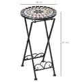 Miniatyrbillede 3 af 9: Plante Stand, Ø36x67 cm, Sort Hvid Gul