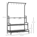 Miniatyrbillede 3 af 9: Plantestativ, 110x50x170 cm, Sort