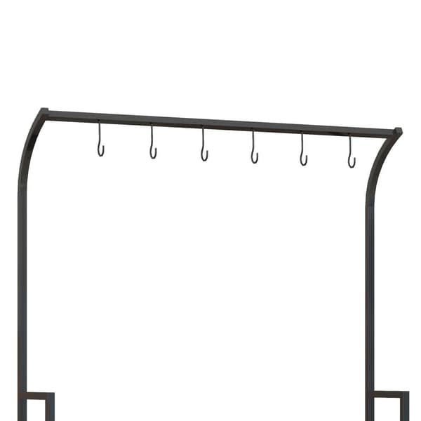 Plantestativ, 110x50x170 cm, Sort