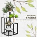 Miniatyrbillede 4 af 9: Plante Stand, 34x34x70 cm, Sort og Hvid
