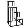 Miniatyrbillede 1 af 9: Plante Stand, 34x34x70 cm, Sort og Hvid