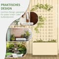 Miniatyrbillede 4 af 9: Plantekasse med espalier, 76x30x155 cm, Hvid