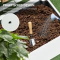 Miniatyrbillede 7 af 9: Plantekasse med espalier, 76x30x155 cm, Hvid