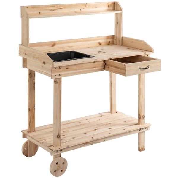 Havebord, 92x45x119 cm, Naturtræ