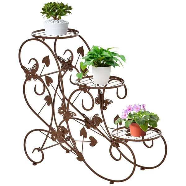 Plante Stand, 76x27x67 cm, Bronze