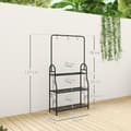 Miniatyrbillede 3 af 9: Plantestativ, 75x25x137 cm, Sort
