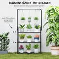 Miniatyrbillede 4 af 9: Plantestativ, 75x25x137 cm, Sort