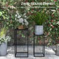 Miniatyrbillede 4 af 9: Plante Stand Sæt, 25x25x58.5 cm, 31x31x65 cm, Sort
