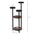 Miniatyrbillede 3 af 9: Plante Stand, 28x28x87 cm, Brun