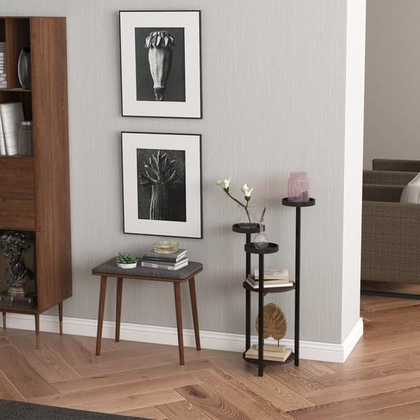 Plante Stand, 28x28x87 cm, Brun