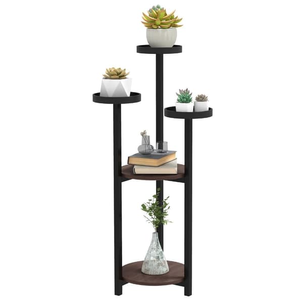 Plante Stand, 28x28x87 cm, Brun