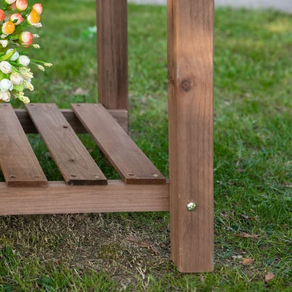 Korotettu istutuslaatikko, 123x54x74 cm, ruskea