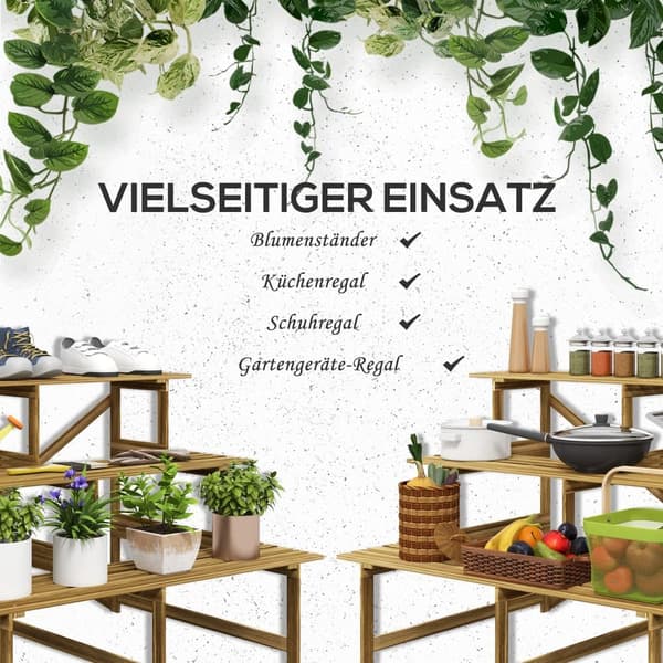 Plante Stand, 120x80x78 cm, Natur