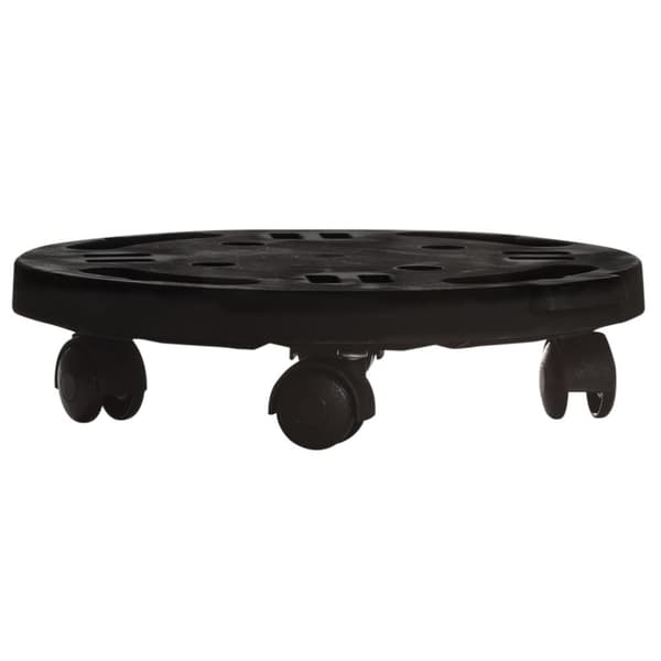 Blomvagn med hjul diameter 30 cm svart 170 kg