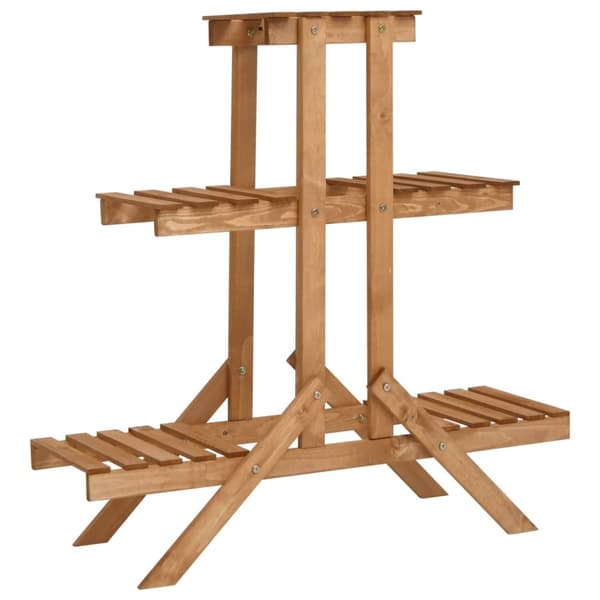 Växtställ 83x25x83 cm granträ