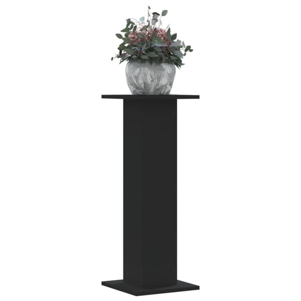 Växtställ 2 st svart 30x30x80 cm konstruerat trä