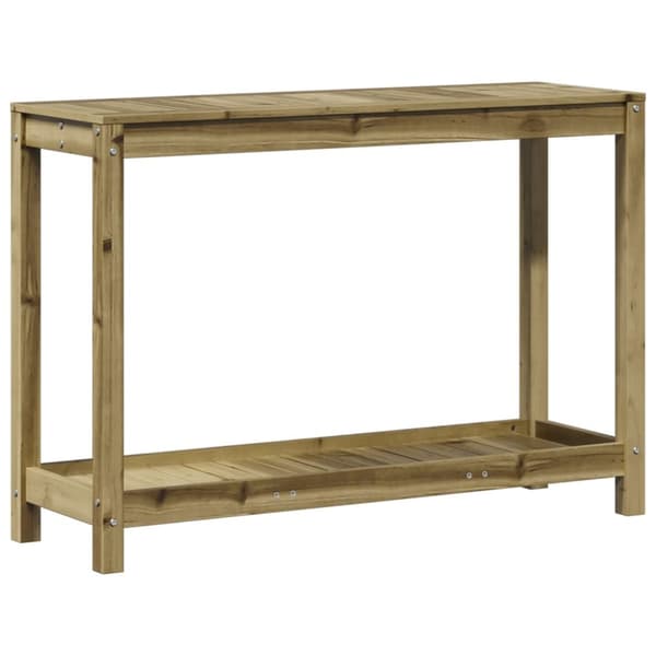 Växtbord med hylla 108x35x75 cm massiv impregnerad furu