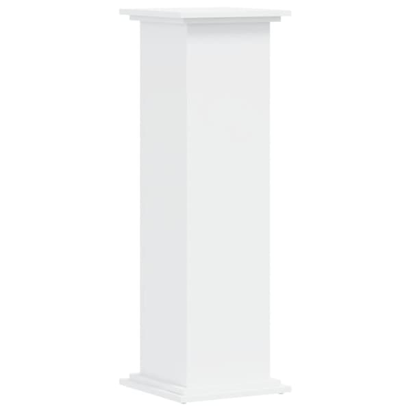 Växtställ vit 33x33x100 cm konstruerat trä