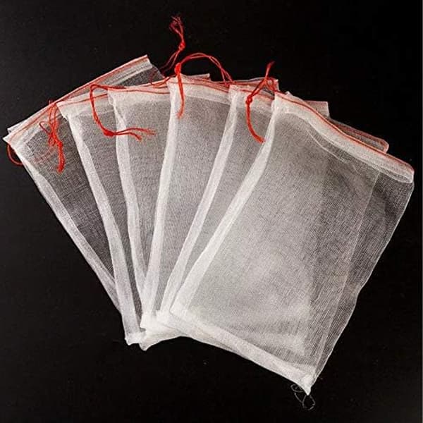 100 stk frugt cover taske, 30x20cm frugt cover taske, plante mesh taske, nylon have mesh taske,