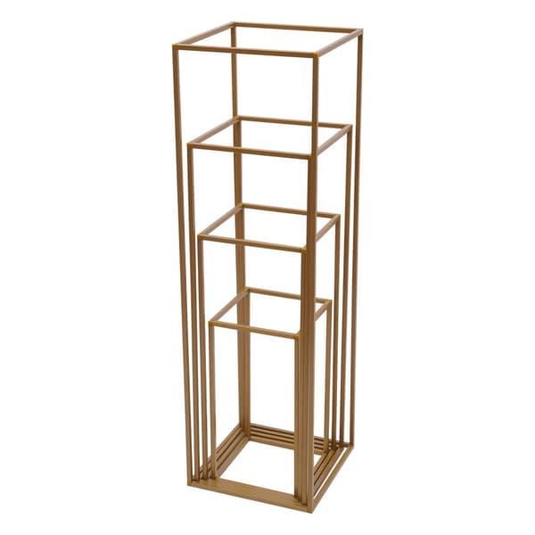 Metal Planteholder Sæt, Moderne Stil, Justerbar Højde,Guld