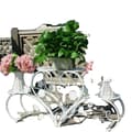 Miniatyrbillede 1 af 2: Metalplanteholder, Holdbar jernkonstruktion, Elegant design,Hvid