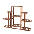 Miniatyrbillede 2 af 2: Planteholder, 9 niveauer, solid fyrretræskonstruktion,BRUN