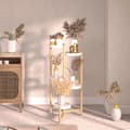 Miniatyrbillede 2 af 2: Bambusplanteholder, 5 niveauer, moderne minimalistisk design,HVID