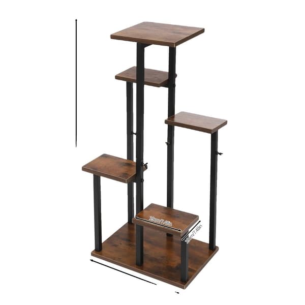 Multi-niveau planteholder, holdbar stål konstruktion, stilfuldt moderne design,BRUN