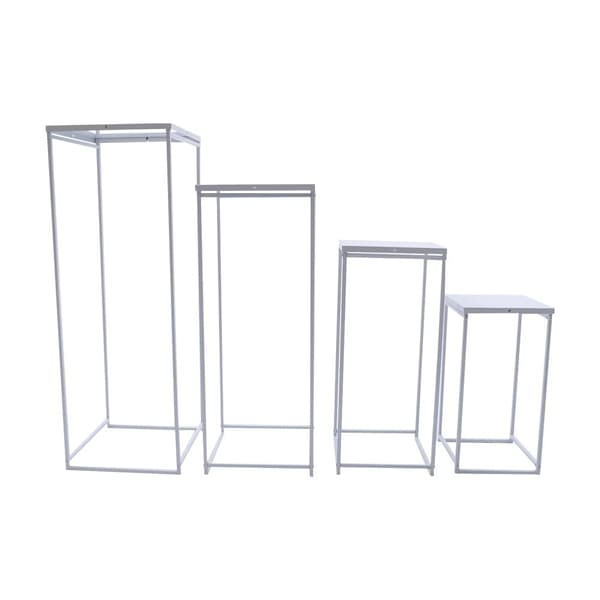 Bryllupsblomsterstande, Moderne Design, Holdbar Stål Konstruktion,Hvid, L