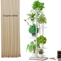 Miniatyrbillede 1 af 2: Plante Stativ Rack, Jern Konstruktion, Hjem Have Organisation, 6 lag-hvid