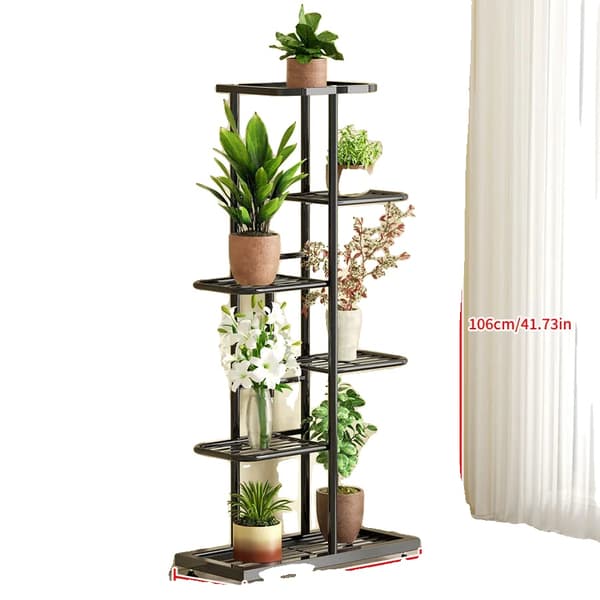 Planteholder, 6 niveauer, metal konstruktion,6lag-sort