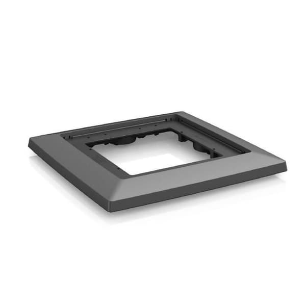 Stå på hjul - LECHUZA - Cubico 40 - Metallisk antracit - Mobil - 41 x 41 x 4,5 cm