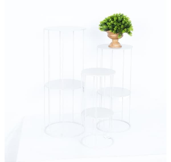 Flowerstand DEIA STAND L D28xH70cm, warm grey