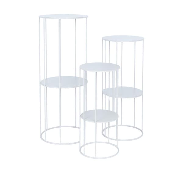 Flowerstand DEIA STAND L D28xH70cm, warm grey
