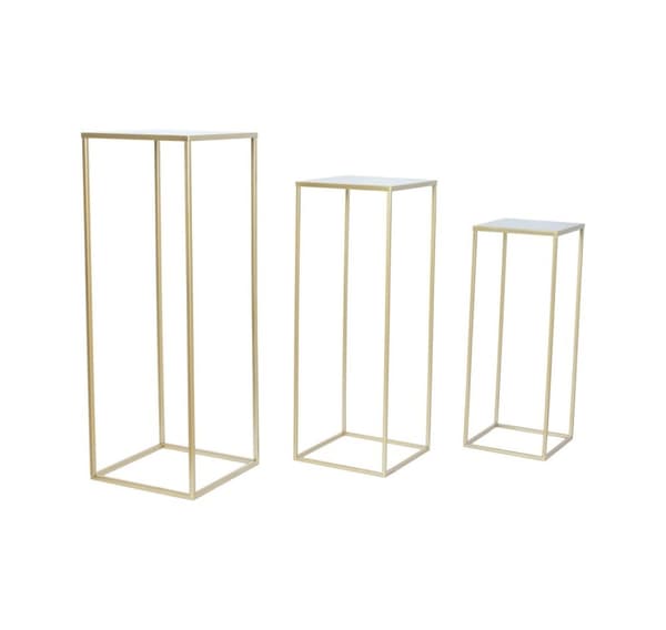 Kukkateline DEIA CHE L 25x25xH70cm, kultainen