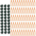 Miniatyrbild 3 av 6: INF Plantstödklämmor - Säkra dina trädgårdsväxter Orange