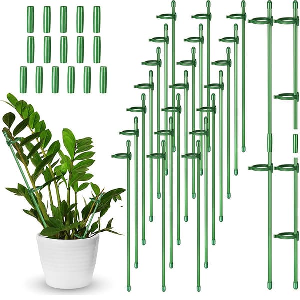 INF Justerbare plantestøttepæle - 30 stk. til voksende planter